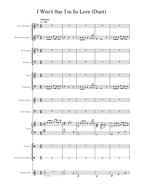 I Won't Say I'm In Love (Duet)