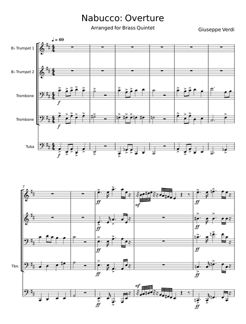 Nabucco Overture - Giuseppe Verdi