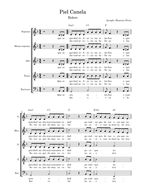 Piel canela – Trio Los Panchos