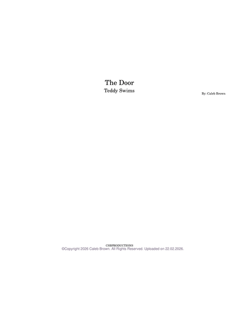 The Door – Teddy Swims