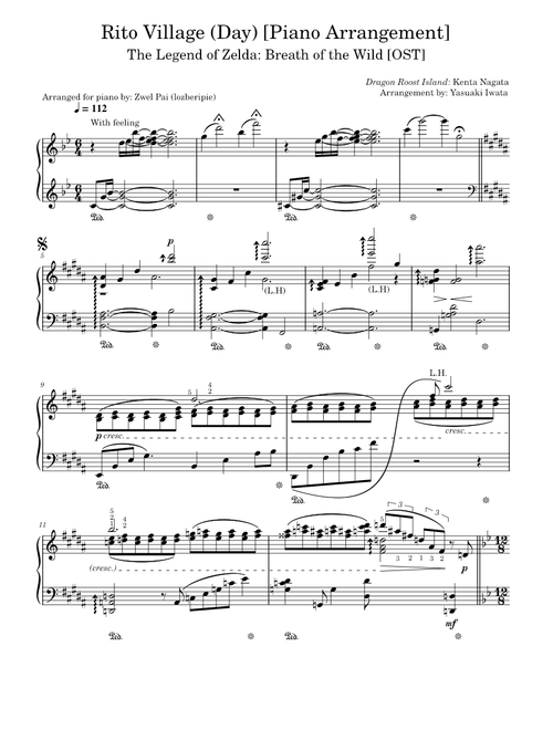 Rito Village (Day) [Arranged for Piano] [Breath of the Wild]