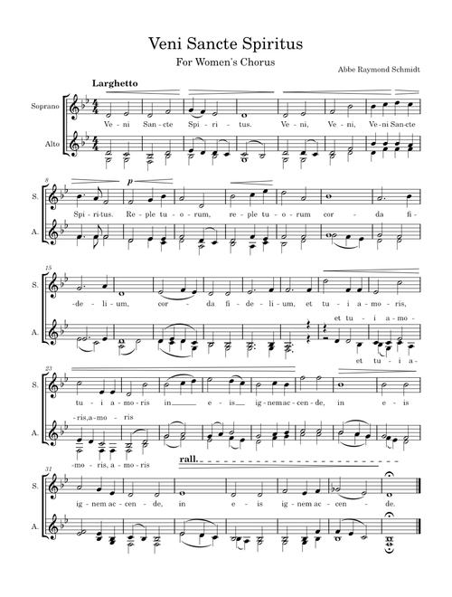 Veni Sancte Spiritus - SAA