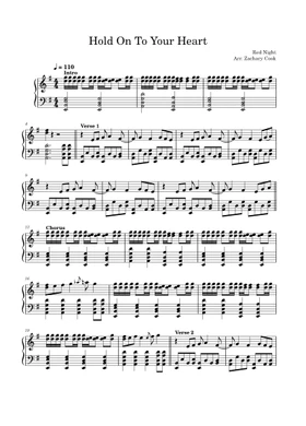 Free Hold On To Your Heart by Relapse Dreams sheet music | Download PDF or  print on Musescore.com