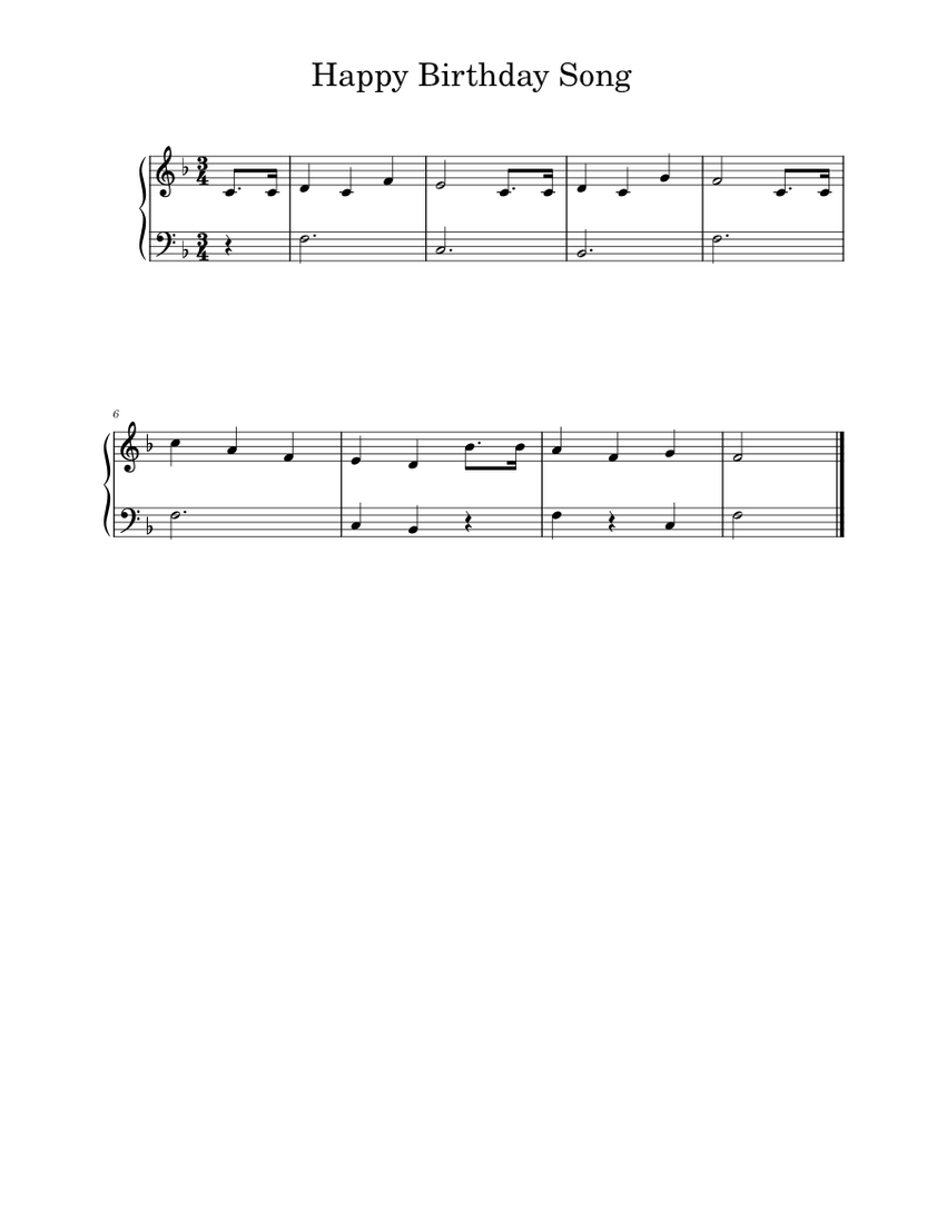 Happy Birthday To You – Misc Traditional Sheet music for Piano (Solo ...