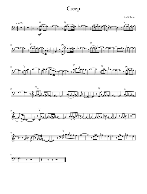Creep Cello Solo