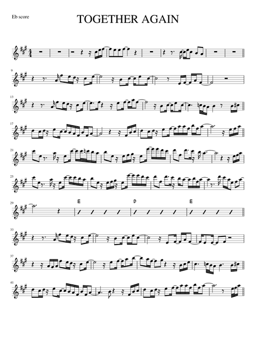 Together Again – Dave Koz (ALTO SAX RMK)