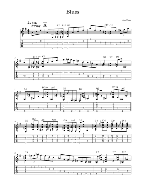 Blues – Joe Pass