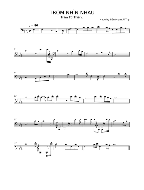 Trộm Nhìn Nhau – Trầm Tử Thiêng