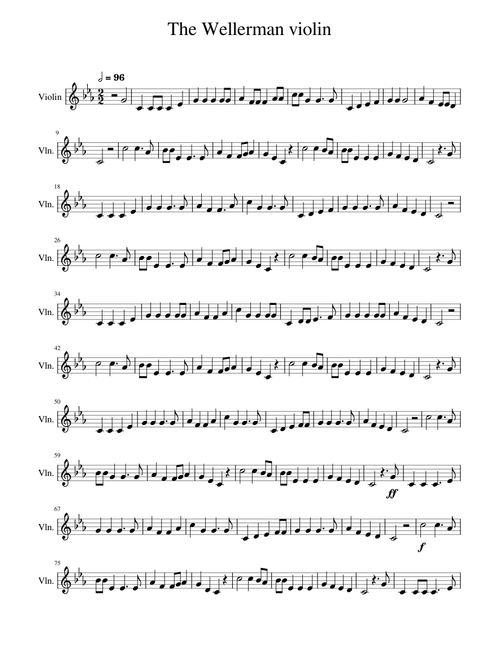 Wellerman – violin