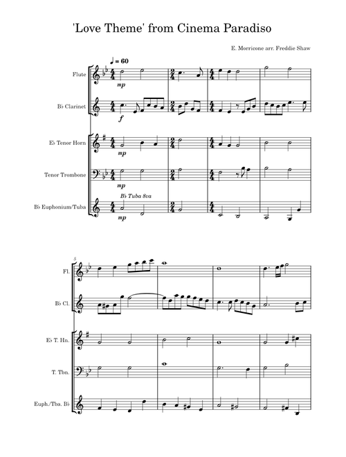 Love Theme From Cinema Paradiso – Andrea Morricone