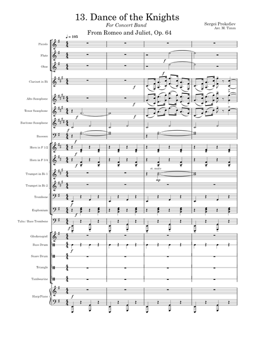 Dance of the Knights (Concert Band)