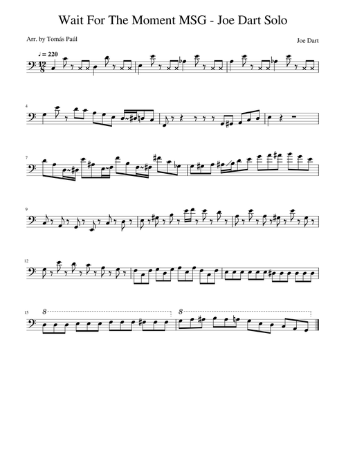 Vulfpeck - Wait For The Moment MSG Joe Dart Solo