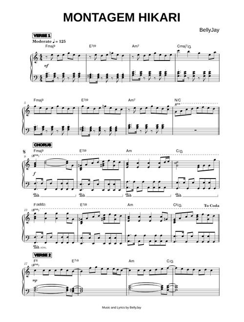 MONTAGEM HIKARI - BellyJay (Piano)