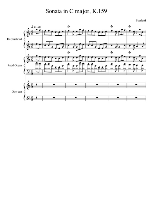 Sonata C major, K.159-Domenico Scarlatti