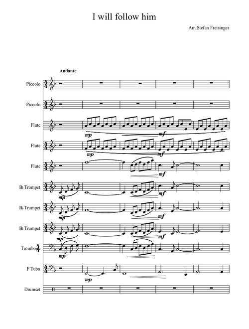 I will follow him- Marching Band