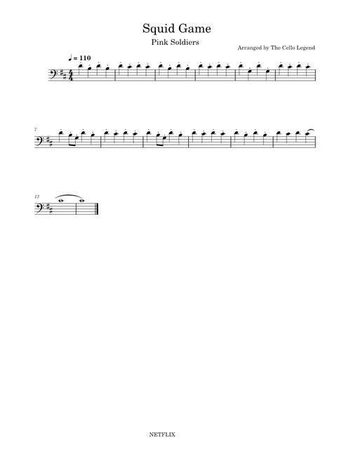 Squid Game Cello Solo