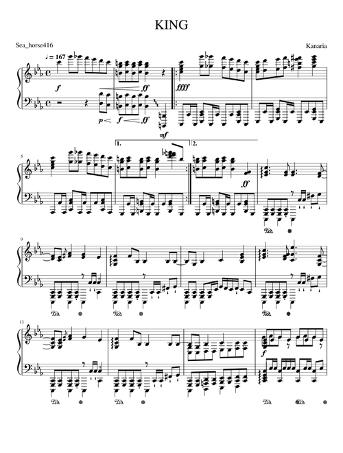 Sea_horse416 | Free sheet music | Download PDF or print on