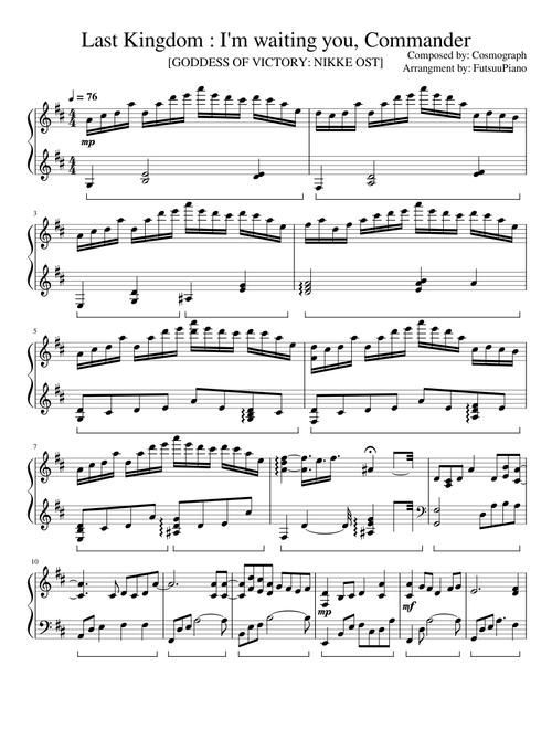 NIKKE OST | Last Kingdom - I'm waiting you, Commander - Piano Arr.