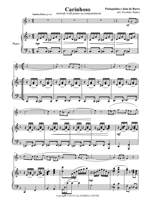 Carinhoso (Arr. Neemias Santos) - Yo-Yo Ma (Large Ensemble)