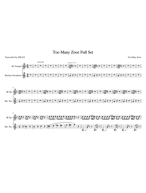 Too Many Zooz Full Set (To The Top, F.W.S., Maritza)