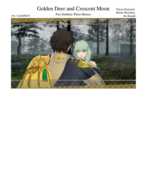 Golden Deer and Crescent Moon - Fire Emblem Three Houses