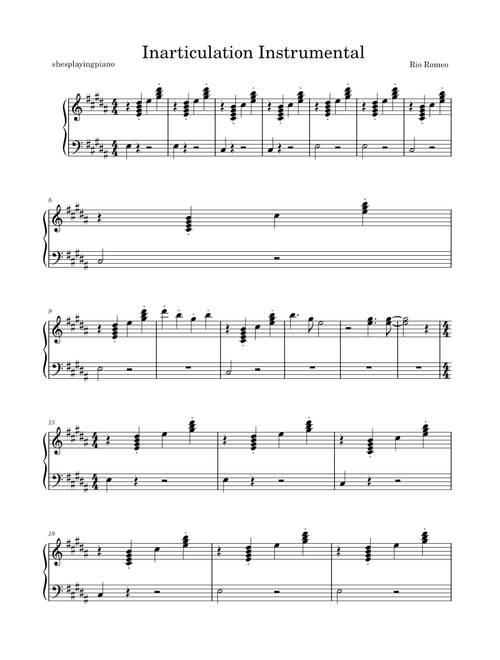Inarticulation by Rio Romeo (Instrumental)