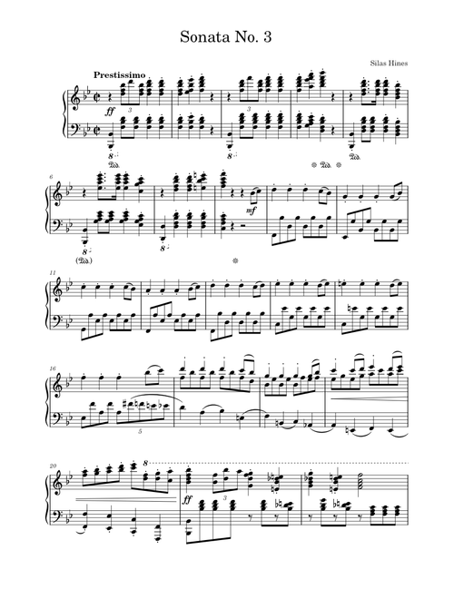 Sonata No. 3 Op. 12 - Silas Hines