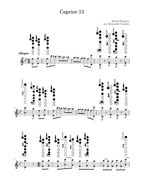 24 Caprices for Solo Violin, Op.1 (N° 13) – Niccolò Paganini