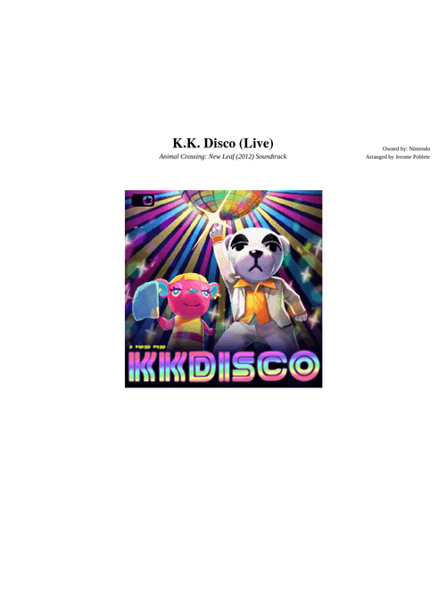 K.K. Disco - Animal Crossing: New Leaf OST