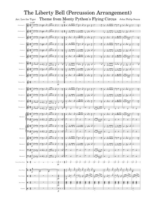 Arrangement: The Liberty Bell – John Philip Sousa