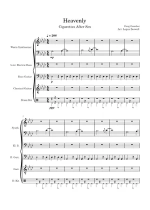 cigarettes after sex piano sheet music Cry for (Solo) Cigarettes After Sex - Opera