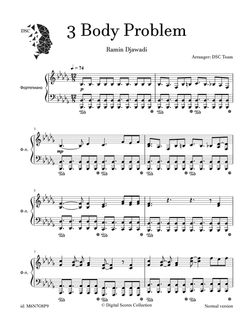 Main Title (From "3 Body Problem") (Arr. Digital Scores Collection) - Ramin Djawadi (Piano Solo)