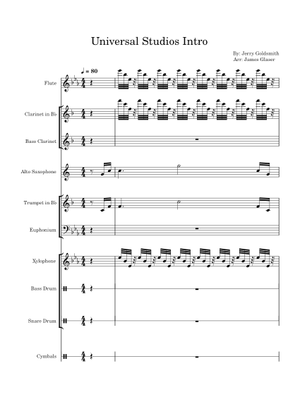 Universal Studios Centennial Theme – Jerry Goldsmith – Arranged Sheet ...