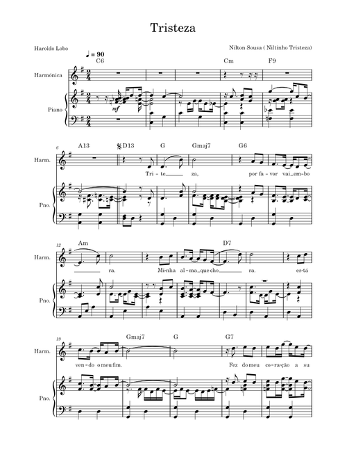 Tristeza – Haraldo Lobo