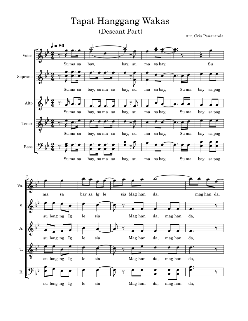 Tapat hanggang wakas descant chris pe aranda tapat hanggang wakas