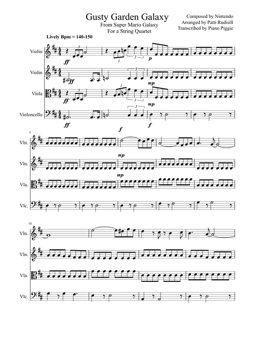 Gusty Garden Galaxy - String Quartet
