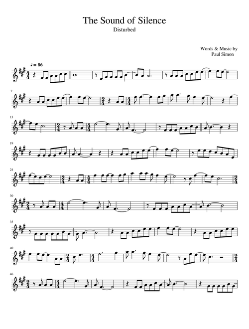 The Sound of Silence Flute Version