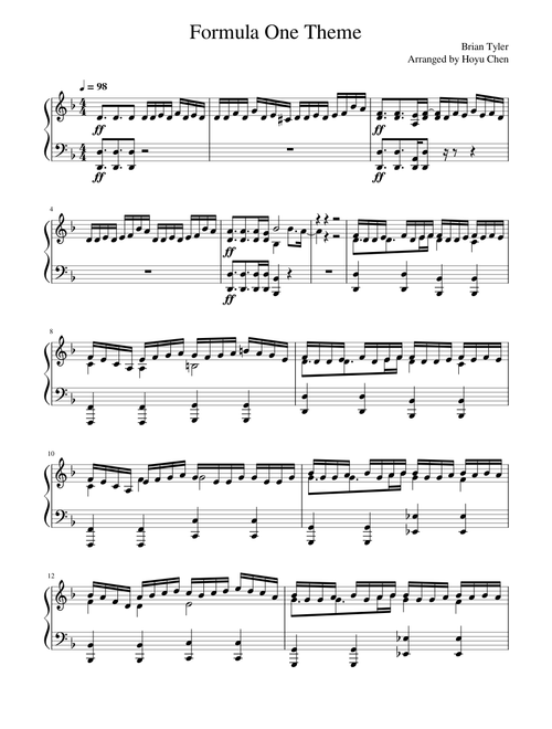 Formula 1 Theme – Brian Tyler Formula One Theme