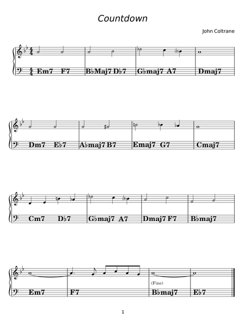 Countdown - John Coltrane