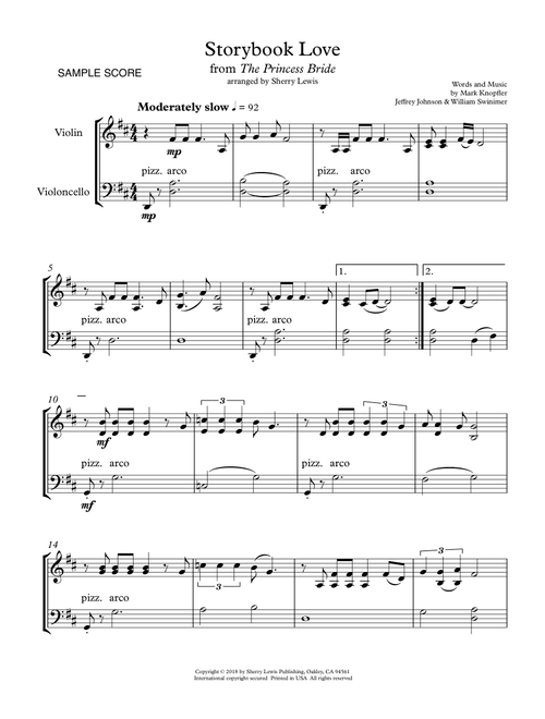 Once Upon A Time...storybook Love (Arr. Sherry Lewis) - Mark Knopfler (Instrumental Duet)