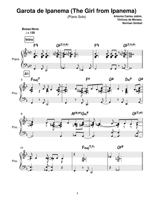 Garota de Ipanema - Tom Jobim