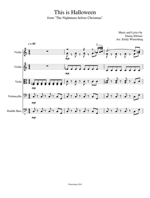 This is Halloween for string orchestra