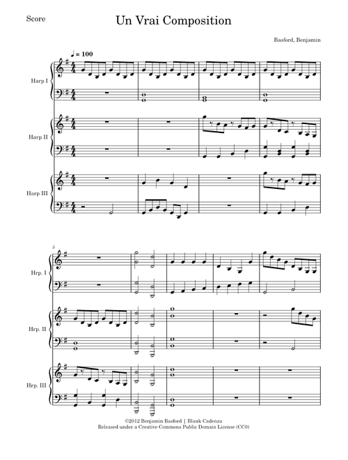 Un Vrai Composition