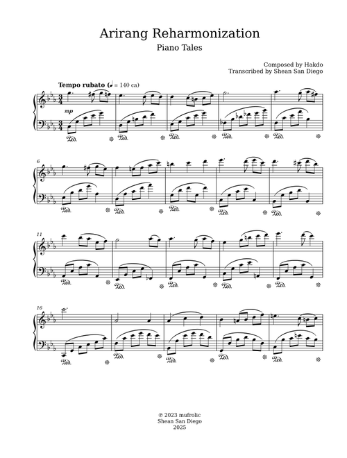 Arirang Reharmonization