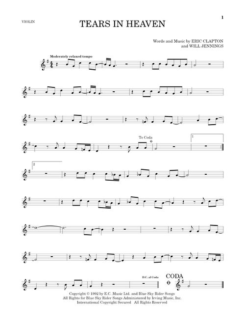 Tears In Heaven - Eric Clapton (Violin Solo)