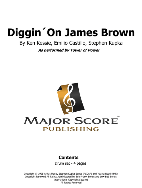Diggin' On James Brown (Arr. MAJOR SCORE PUBLISHING TM.) - Tower Of Power (Drums)