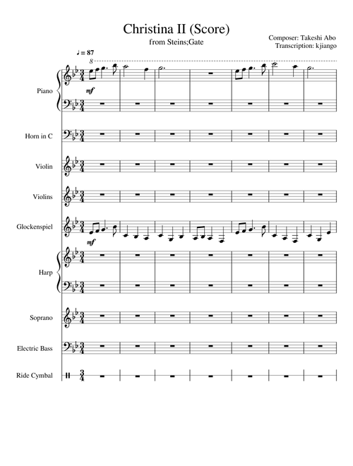 Christina II (Score)