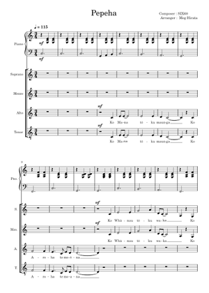 Pepeha – SIX60 Sheet Music with Chords for Piano, Flute, Clarinet in b ...