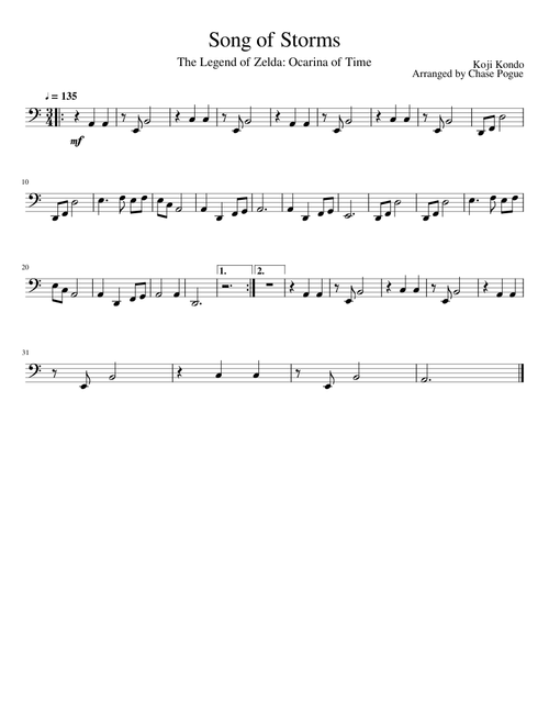 Song of Storms - Tuba Solo