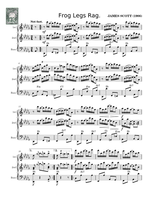 Frog Legs Rag – James Scott